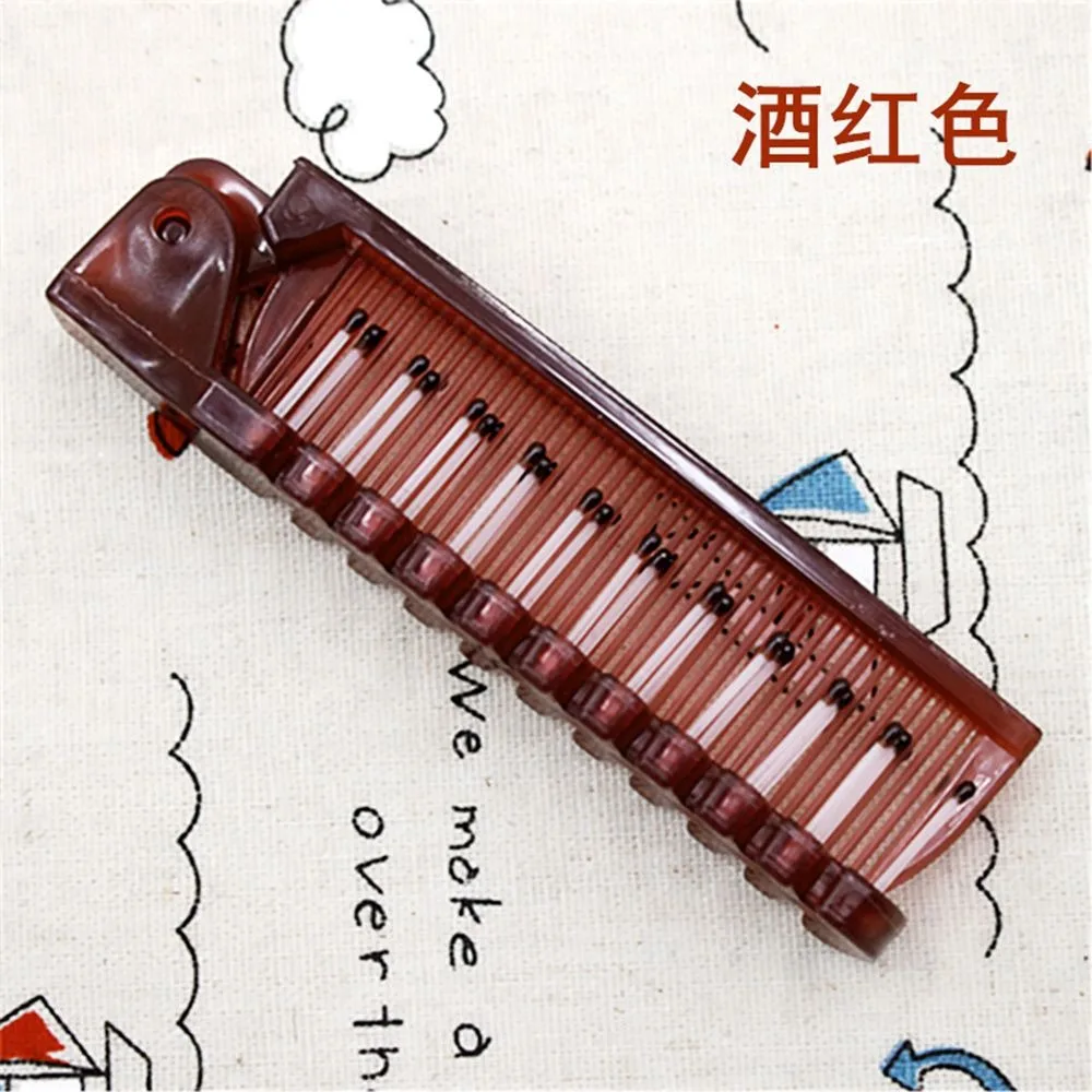 

1pc Foldable travel Anti-Static Portable Folding Hair Comb Anti-Static Styling Kits Folding Hair Combs Hairdressing Tools