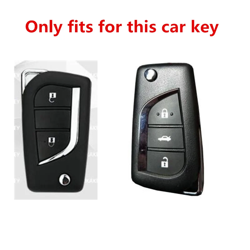 

Zinc Alloy Car fold Key Cover Case For Toyota Auris Corolla Reiz Avensis Verso Yaris Aygo Rav4 Scion TC IM 2015 2016 Accessories