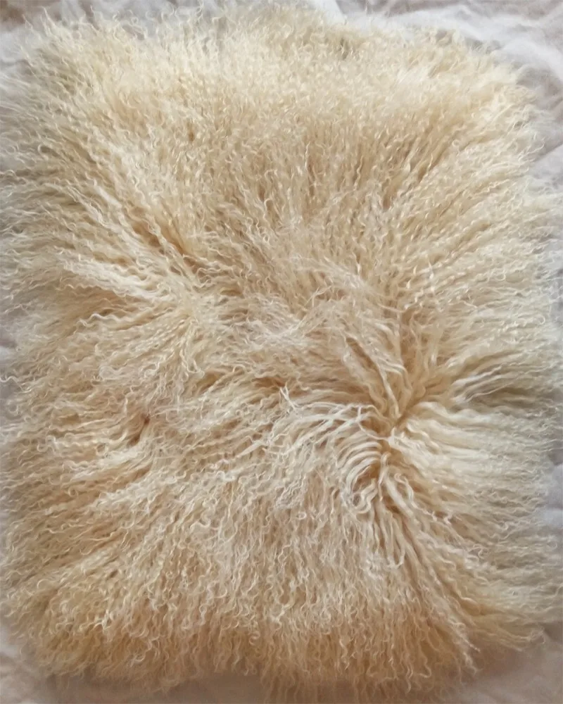 Круглый ковер из натурального монгольского меха ягненка одеяло тибетского