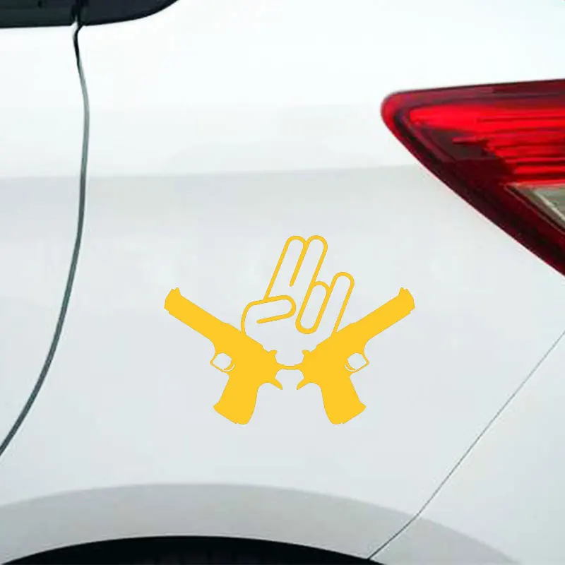 Крутая наклейка жеста на автомобиль виниловая Водонепроницаемая бомба для