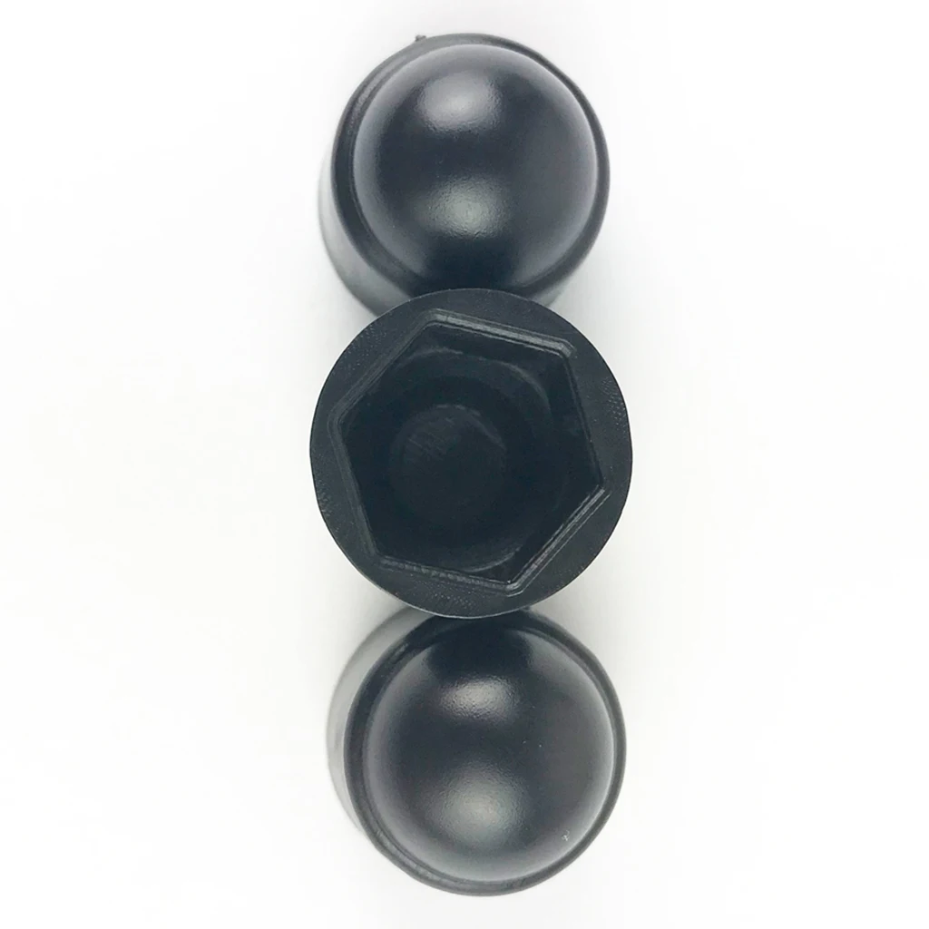 Черная 10 шт. 18 мм пластиковая Шестигранная гайка для автомобильных колес M8|Шпоры