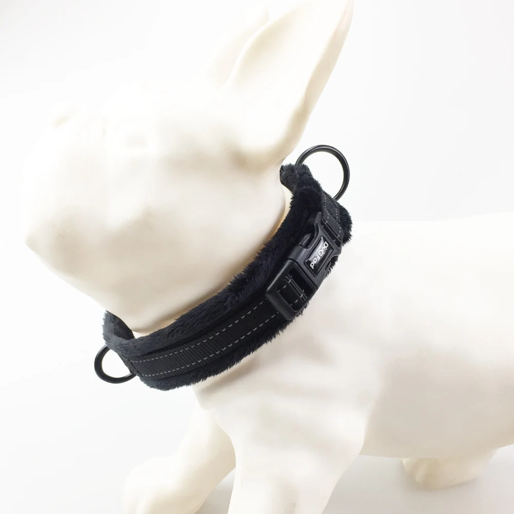 Ошейник для собак мягкий фланелевый задний/передний зажим удобного управления