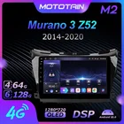 Mototain 6G + 128G Android 10,0 Автомобильный мультимедийный радиоплеер для Nissan Murano 3 Z52 2014-2020 Автомобильное видео головное устройство 4G LTE SPDIF
