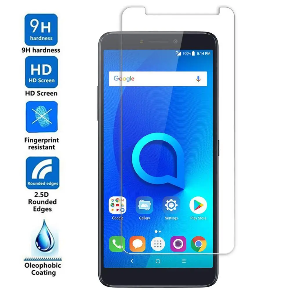 

9H Premium Tempered Glass For Alcatel 1 5033D 1S 5024D 1C 1X 3 3L 5 U5 2018 2019 Screen Protector protective phone film COVER