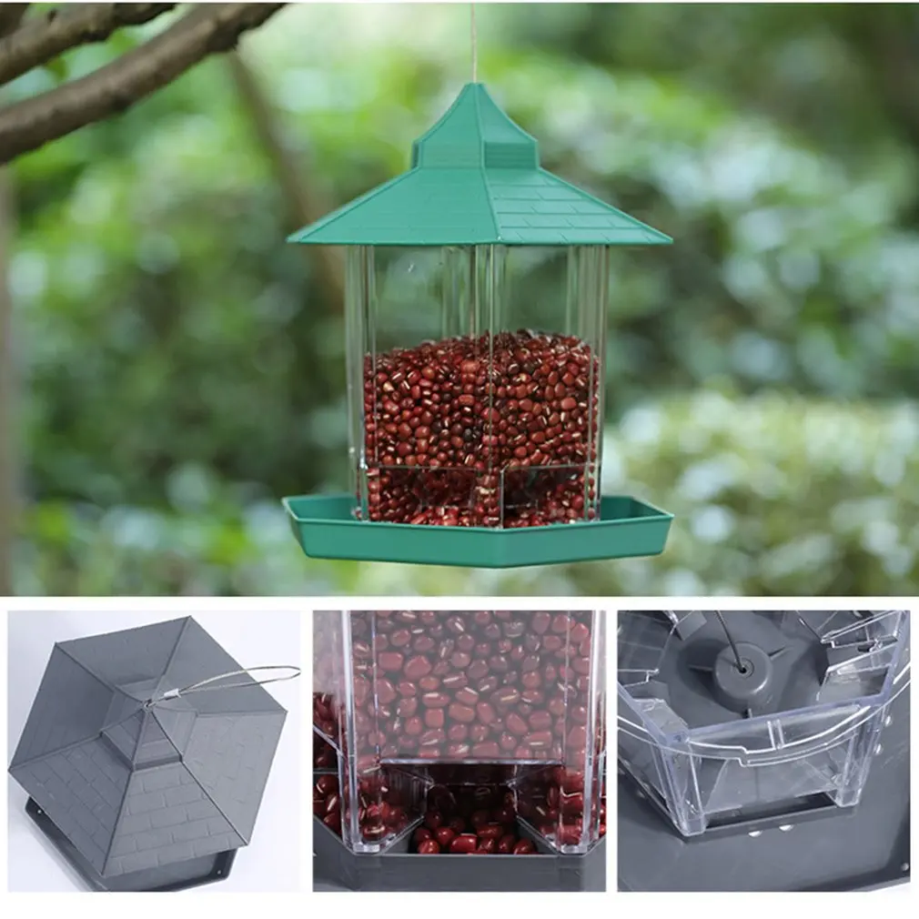 

Automatic Bird Feeder Hummingbird Feeder Feeding Bowl Waterproof Hanging Feeder Feeding Plate Garden Yard Decoration