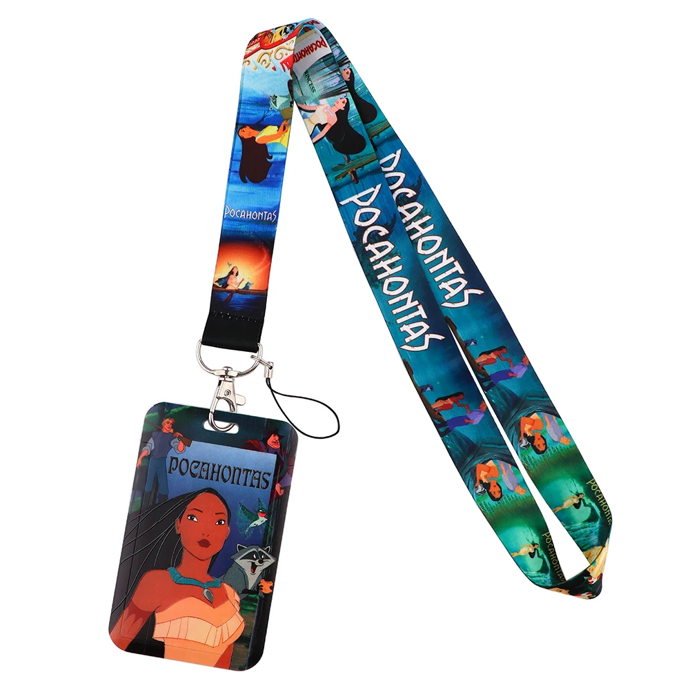 lt1269 moana lanyard for keys chain id card cover pass student mobile phone usb badge holder key ring neck straps accessories free global shipping