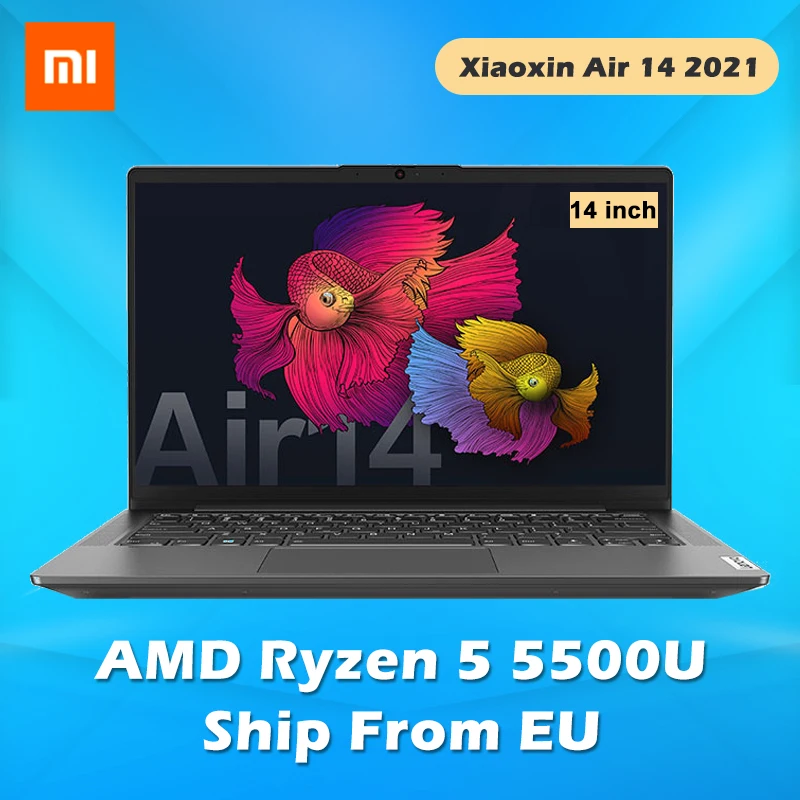 Ноутбук lenovo Xiaoxin Air 14 2021 Ryzen Edition ноутбуки AMD 5500U 8/16 ГБ ОЗУ 512 SSD дюймов компьютер WIN10