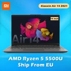 Ноутбук lenovo Xiaoxin Air 14, 2021, Ryzen Edition, ноутбуки AMD Ryzen 5500U, 816 ГБ ОЗУ, 512 Гб SSD, компьютер 14 дюймов, WIN10 PR0