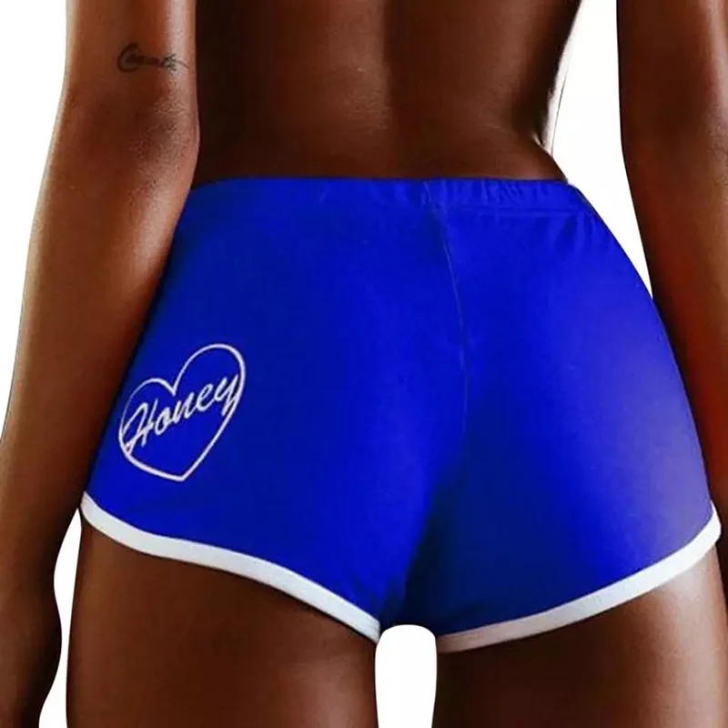 Женские шорты с вышивкой в виде сердца Nessaj сексуальные высокой талией и пуш ап