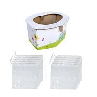 portable toddler potty seat travel folding potty toilet with trash bags