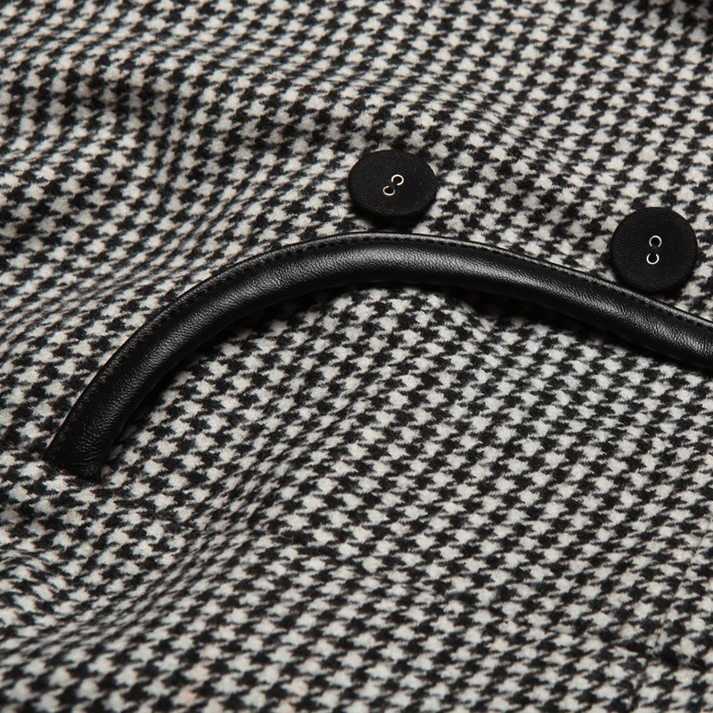 2020 утолщенные шерстяные широкие брюки женские подтяжки ног длинные размера плюс