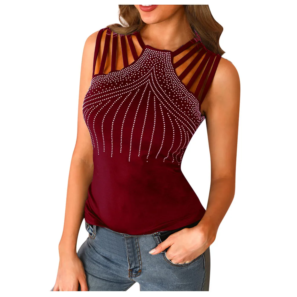 Женская однотонная блузка на бретельках модная пикантная Повседневная Блузка