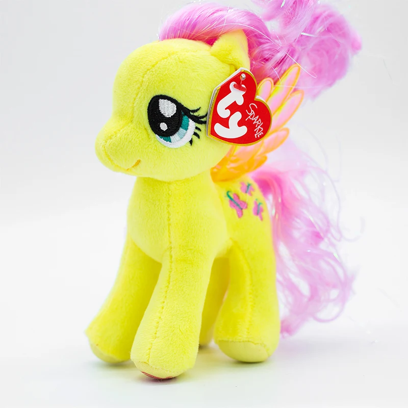 15 см/25 см Ty Beanie Pony Series Мягкая Плюшевая Кукла-животные цветная лошадь с вышивкой