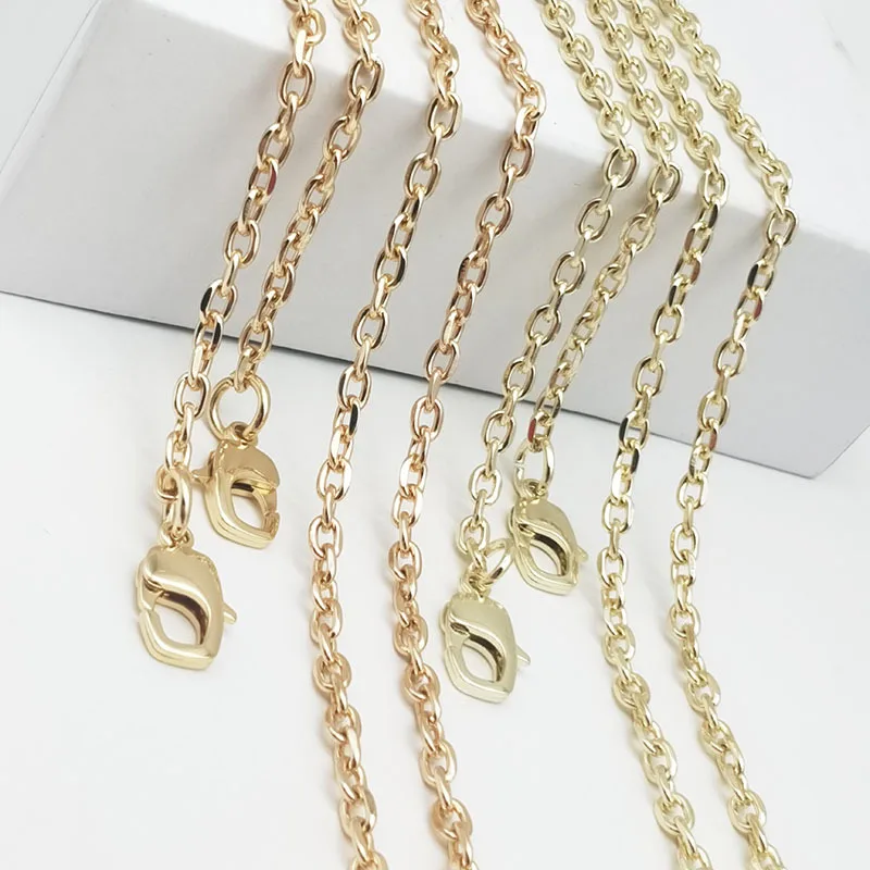 

100cm Fashion Bag Chain Accessories Single Buy 4cm High End Non Fading Detachable Golden Small Thin Shoulder Strap