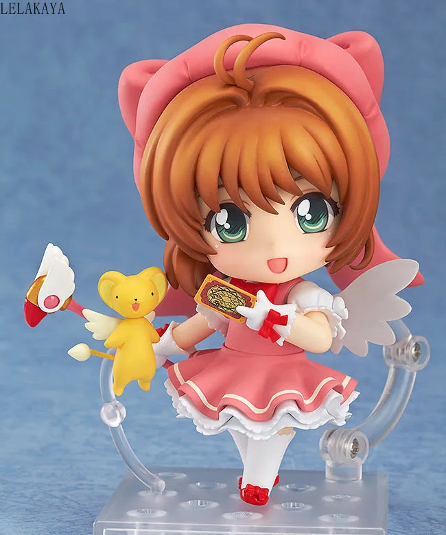 Мини мультяшная японская аниме карточка Captor Sakura экшн-фигурка Kinomoto sakura ПВХ