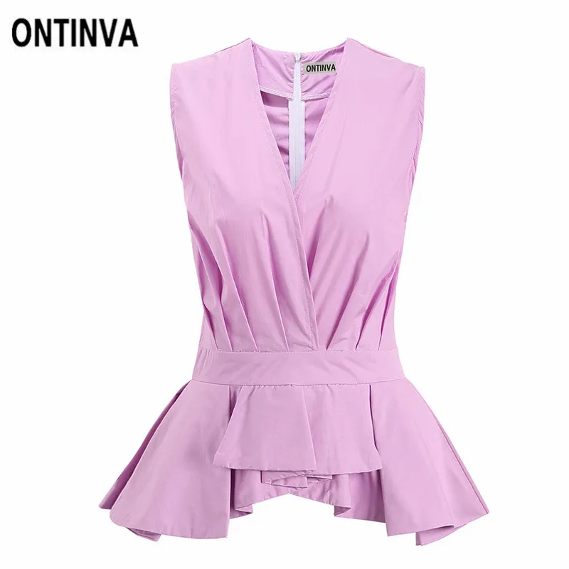 В синюю полоску с баской топы блузки летние без рукавов женские ботинки размера