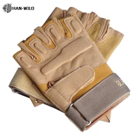 han wild mens tactical gloves military army half finger gloves bicycle mittens fitness weights motorcycle driving gym gloves