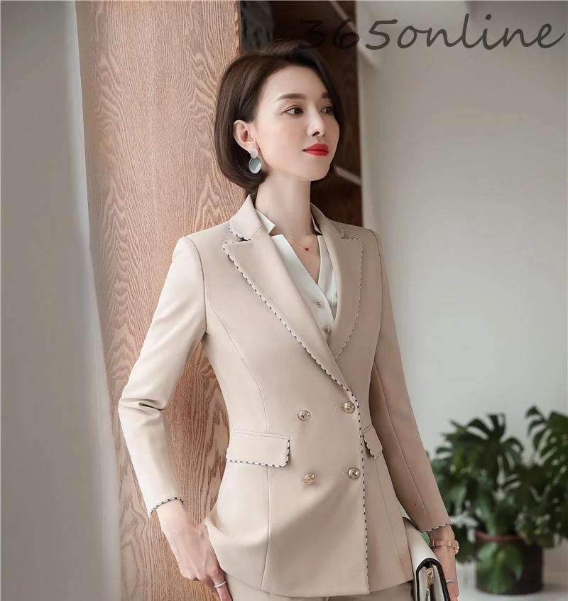 Женский блейзер с длинным рукавом деловой из высококачественной ткани верхняя