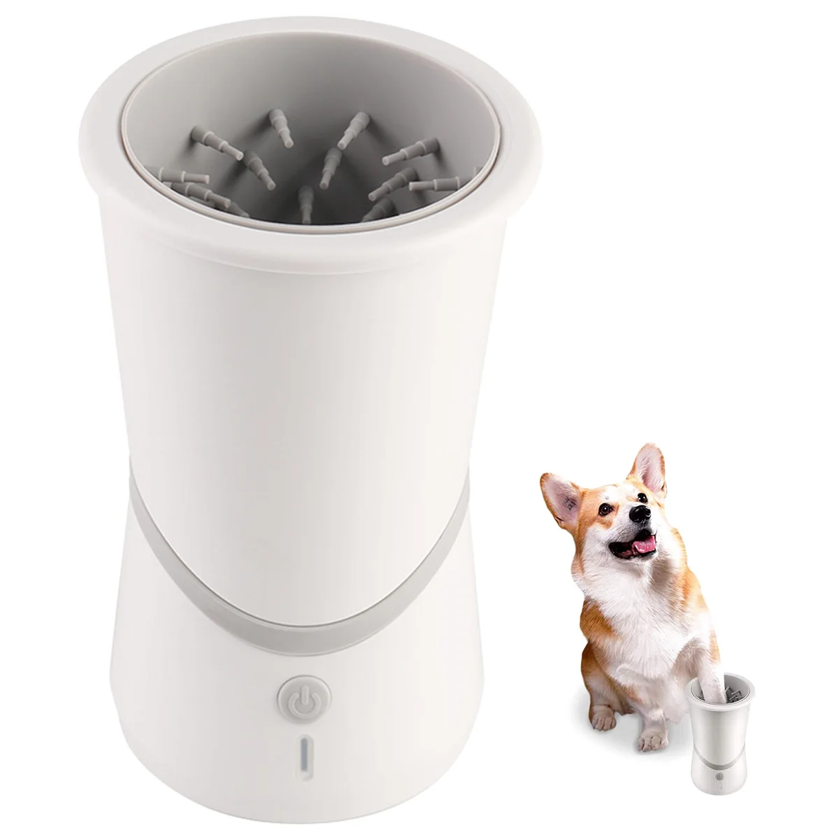 

Automatic Dog Paw Cleaner Portable Washer Cup USB Charging Pet Feet Silicone Cleaning Brush for Dog and Cat Grooming Muddy Paws