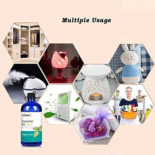 

KIUNO 150ML Peppermint Essential Oil Aromatherapy 100% Pure Basic Essential Oil for Relieve Stress Organic Body Massage Relax