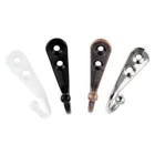 5 шт. антикварных один зубец крюк настенная вешалка крючок для пальто шляпы полотенца ключи одежда дверная вешалка домашний декор