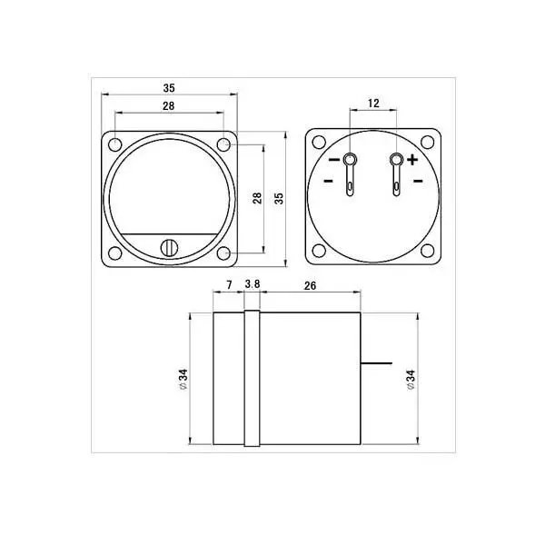 Одна пара аудиоуровня 34 мм/уровня дБ/счетчика УФ + плата драйвера заголовка |