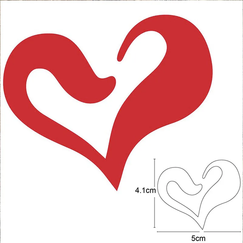 

Hollow Heart Border Metal Cutting Dies Stencils Diy dies Scrapbooking Cards Making Paper Embossing Die Cuts Craft dies new 2020