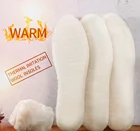 Теплые стельки унисекс, зимние вставки из искусственной шерсти, с подогревом