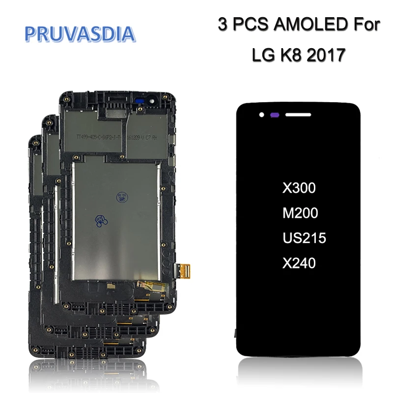3 шт./лот ЖК дисплей для LG K8 2017 X240 X240H X240K Дисплей кодирующий преобразователь
