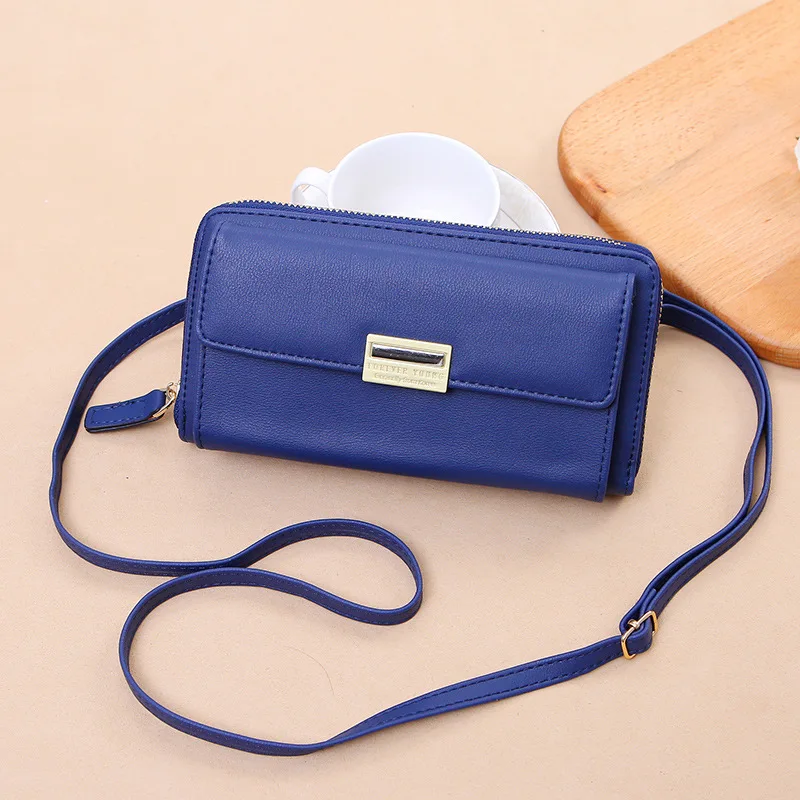 

New style ladies wallet long multi-card pocket wallet large capacity portable zipper clutch multifunctional small shoulder bag