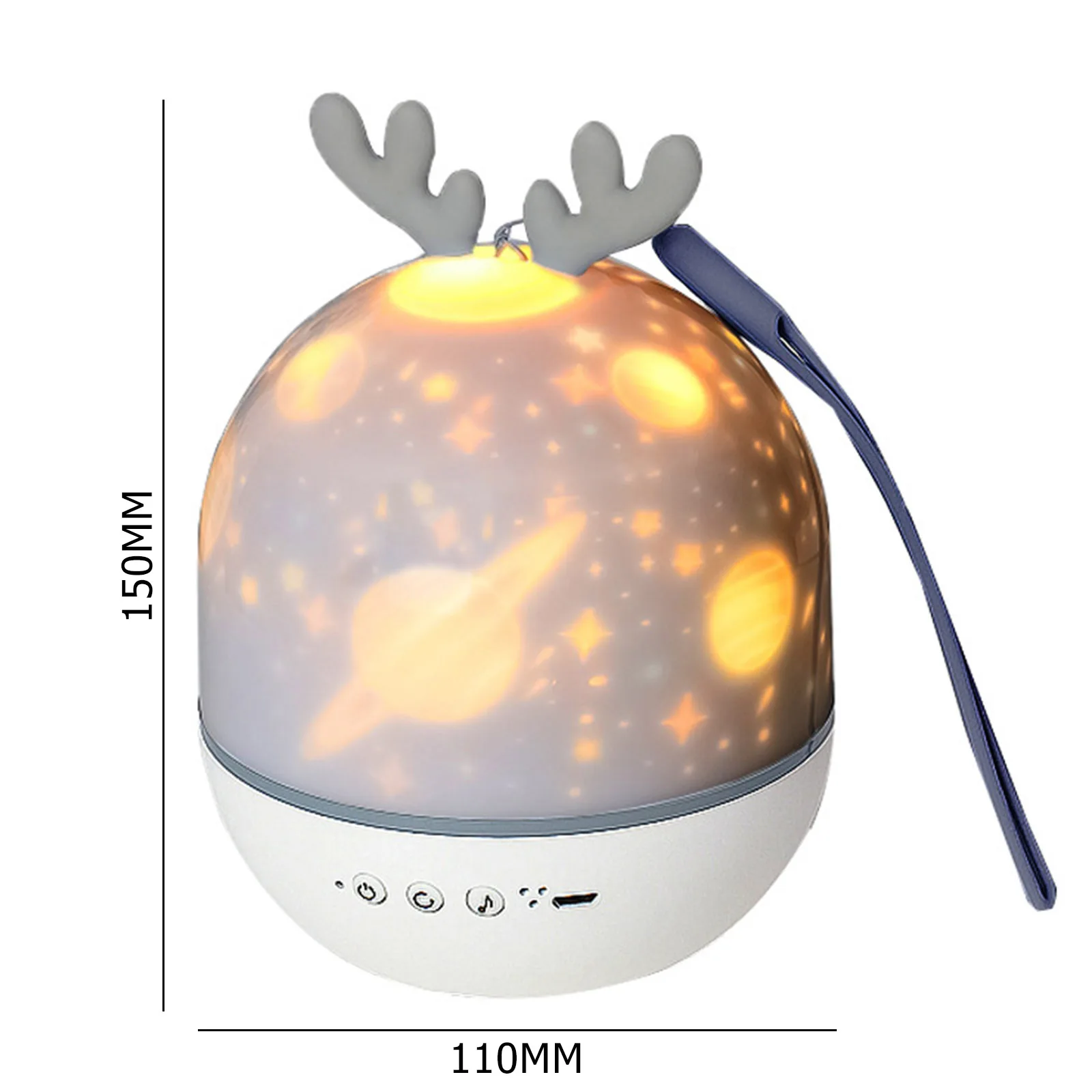 

LED Night Light Projector Lamp USB Rechargeable Rotating Galaxy Projection Lamp for Bedroom Children's Gifts Remote Control