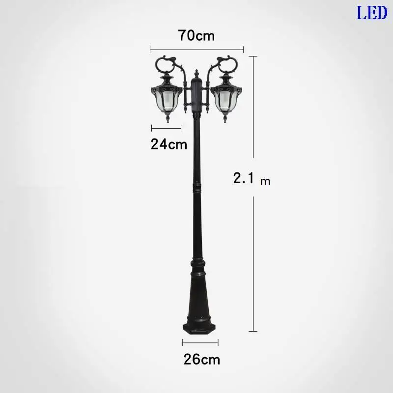 

Garden Style Straatverlichting Strassenbeleuchtung Luminaire Exterieur Lamp Uliczna Led Lampione Street Road Light