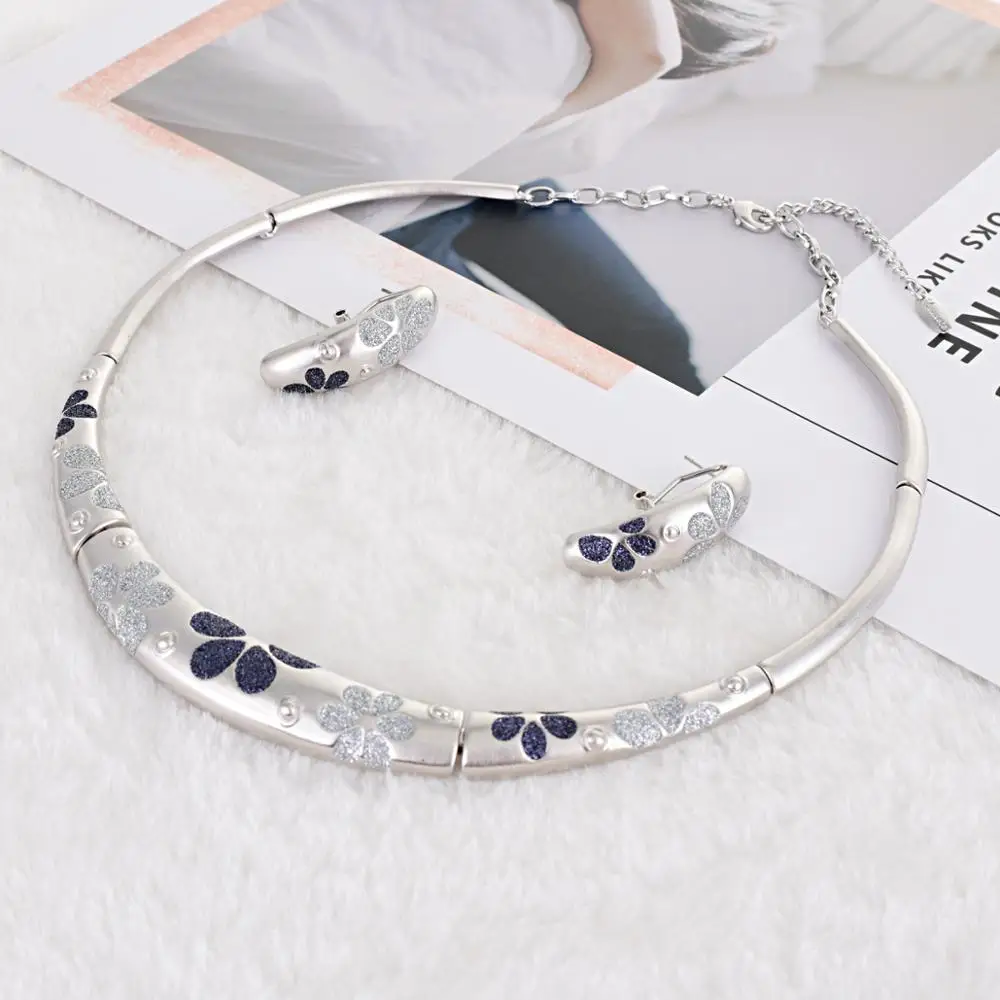 Африканские бриллианты Венская Бриллиантовая Золотая ожерелье с цветочным