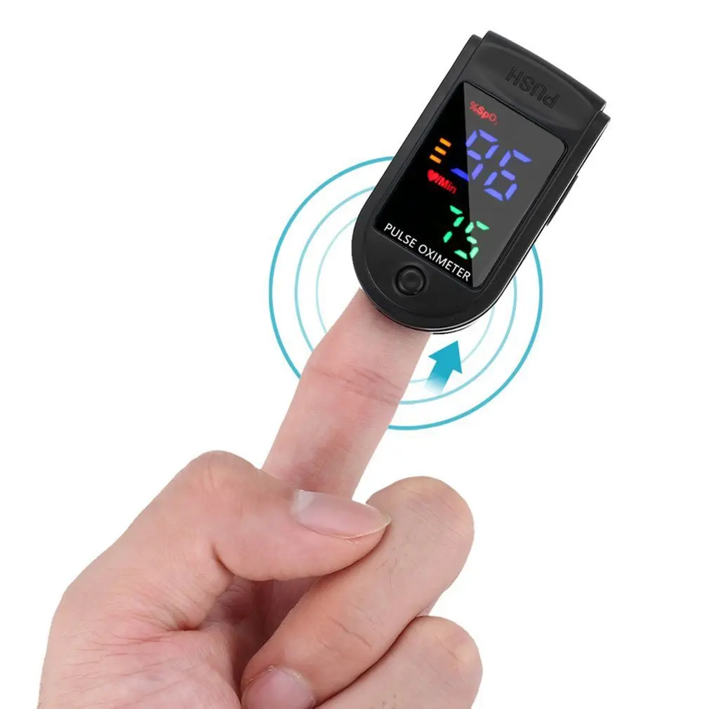 

4 Color OLED Digital Finger Oximeter Blood Oxygen Saturation Monitor Fingertip Pulse Oximeter Heart Rate Sleeping Monitoring