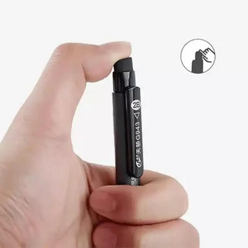 

New 1pcs 2b Black Lead Refills Holder Automatic Exam School For Office Examination Students Papelaria Mechanical Supplies D9V4