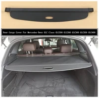 rear cargo cover for mercedes benz glc x253 glc200 260 300 350 2015 2021 partition curtain screen shade trunk security shield