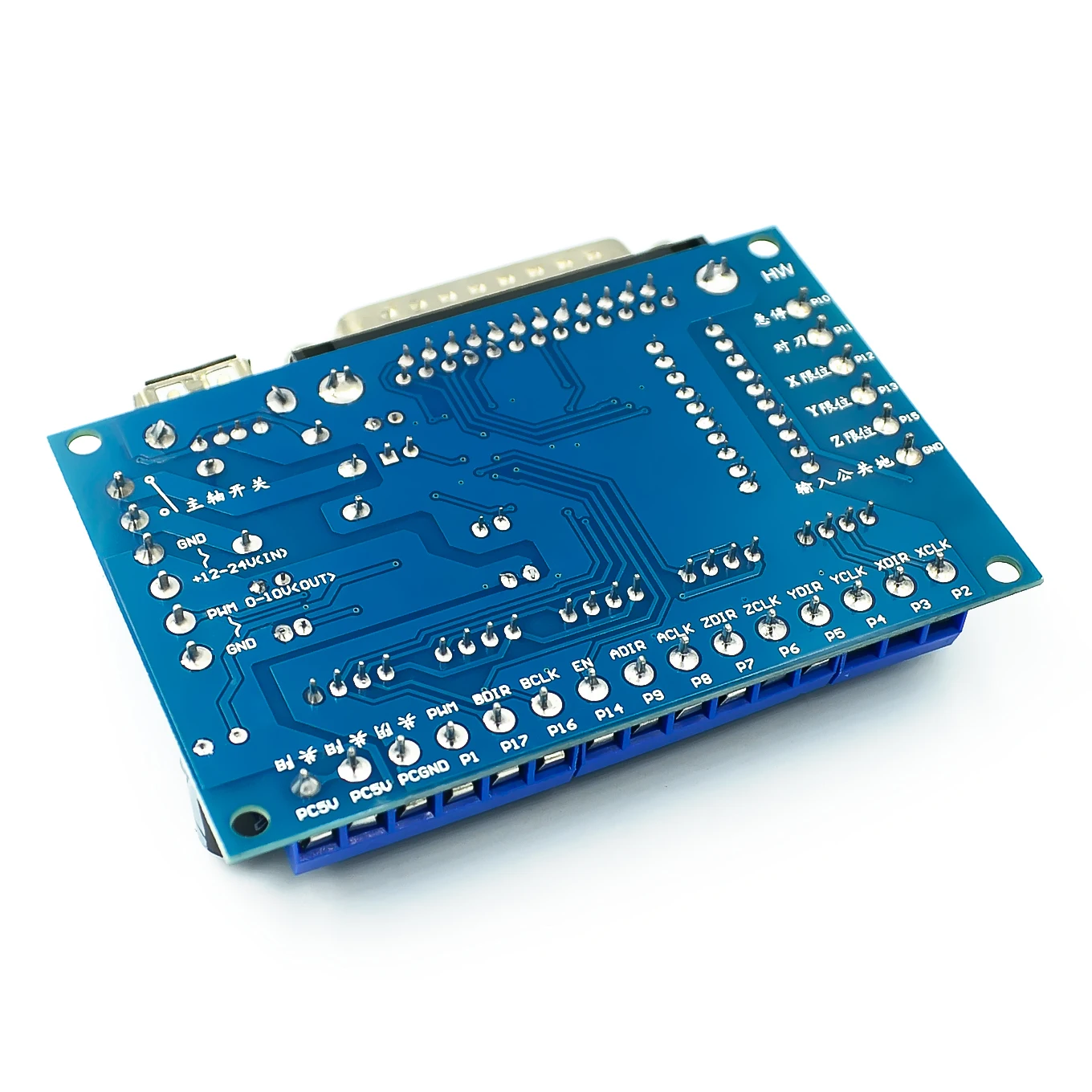 Улучшенная 5 осевая плата интерфейса ЧПУ для драйвера шагового двигателя Mach3 + USB