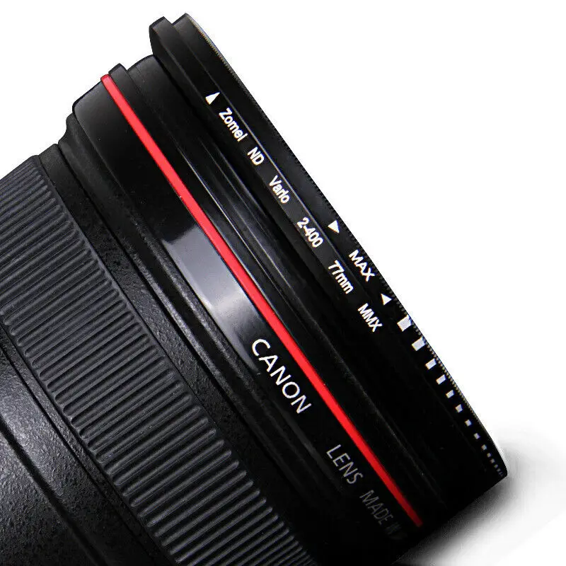 Фильтр-фейдер ZOMEI 52/55/58/62/67/72/77/82 мм для камер ND2 до ND400 ND2-400 Регулируемый Фильтр