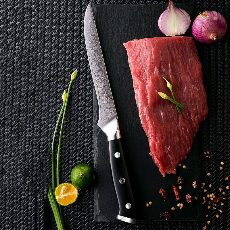 Grandsharp 5 дюйма Нож для обвалки Дамасские кухонные ножи инструменты шеф-повара VG10