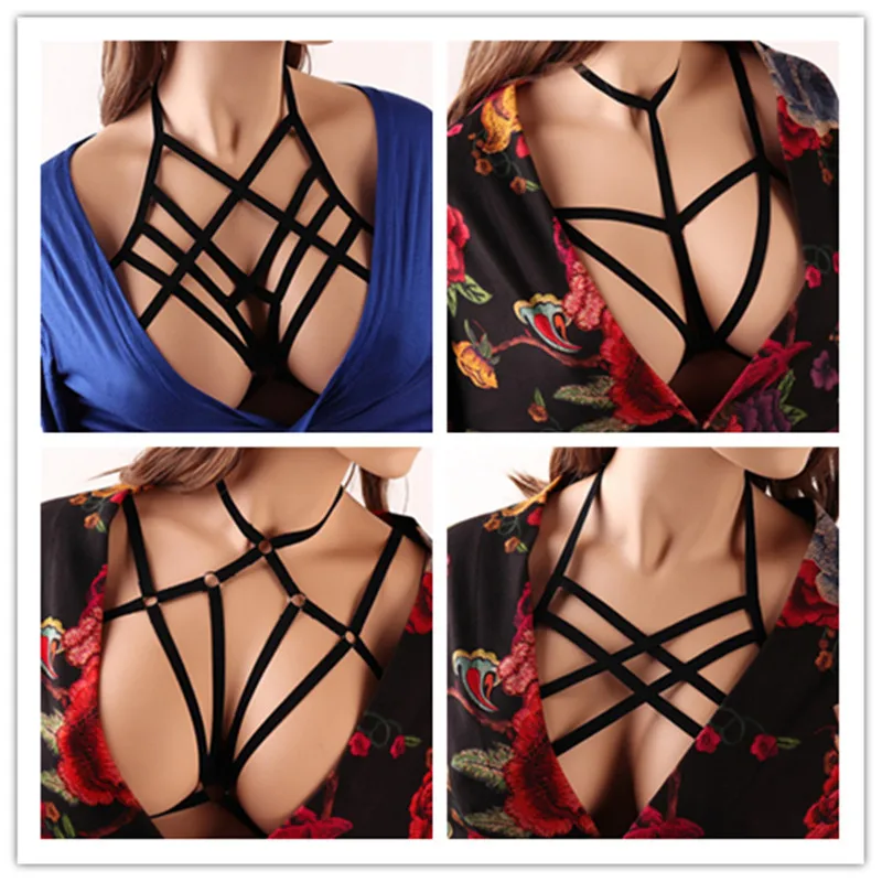 Пентаграмма сексуальные женские тела жгут бюстгальтер грудь Связывание Белье