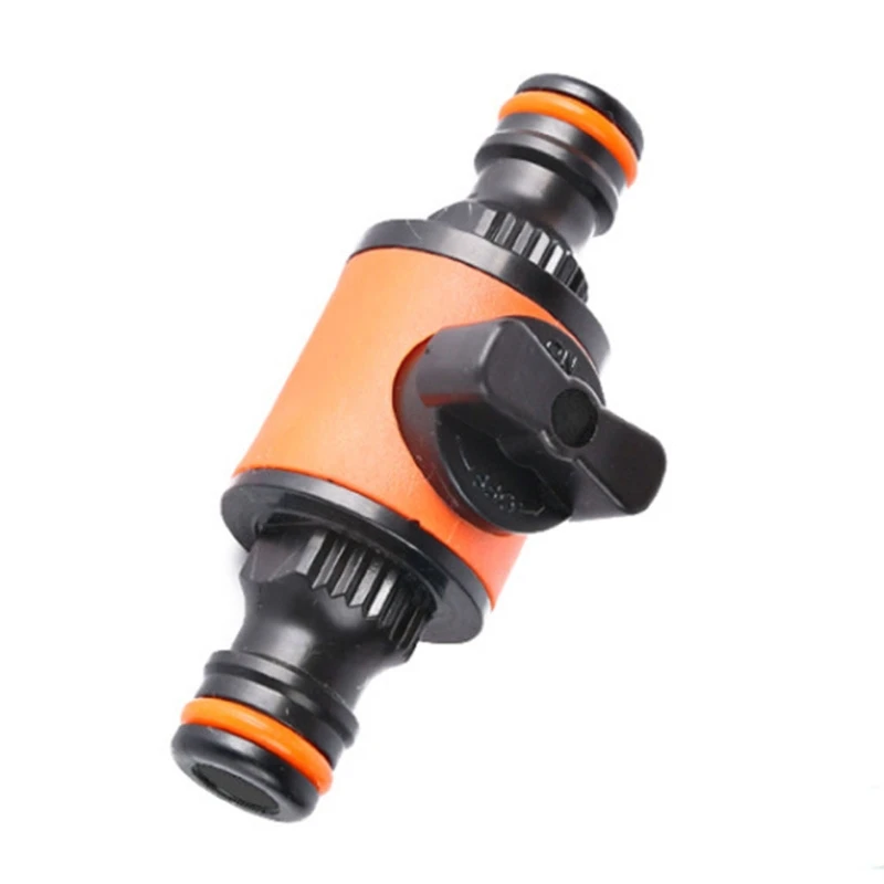 

Quick-release Double-Way Water Pipe Joint with Switch In-line Shut-off Connector for Garden Hose Pipe Hose Clamp Repair