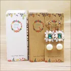 100 шт Сделай Сам спасибо больше упаковка для серег карта цветная печать птицы падение упаковка для серег карта