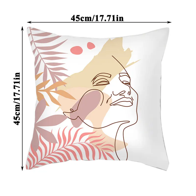 

Throw Pillows Covers Simple Car Decor 45*45cm Waist Throw Cushion Cover Home Supplies Pillow Case Pillowslip Cushion Cover