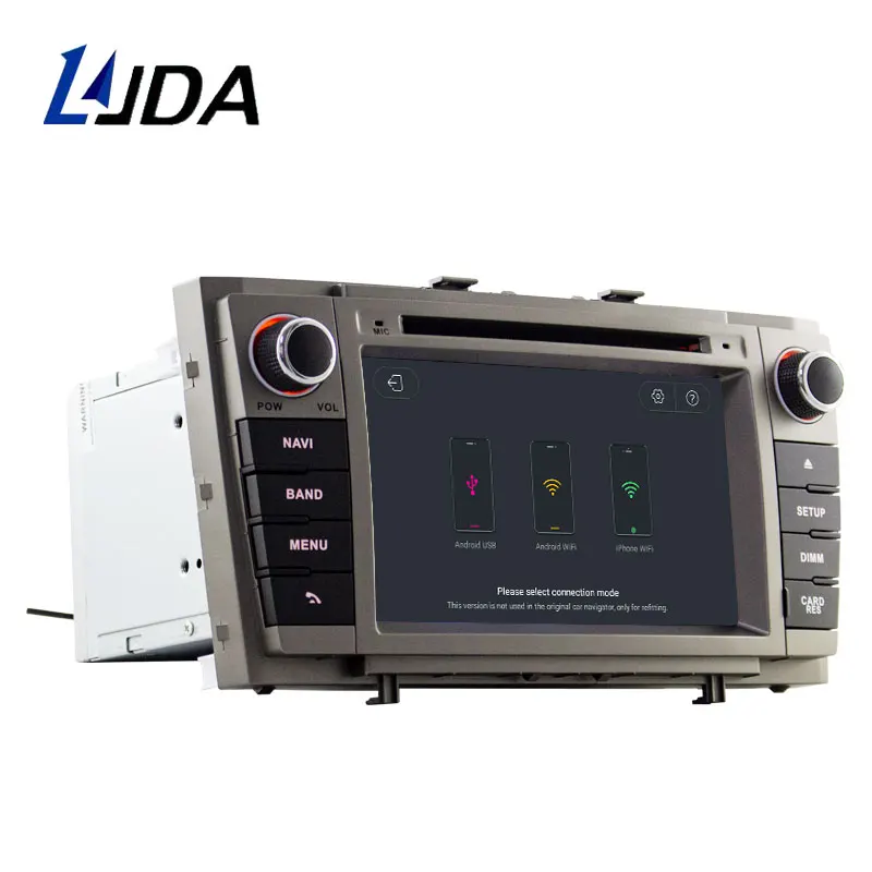 LJDA 2 Din Android 10,0 автомобильный dvd-плеер для Toyota Avensis T27 2009- Wifi gps Радио 2 Гб ram 16 Гб rom четырехъядерный Мультимедийный USB