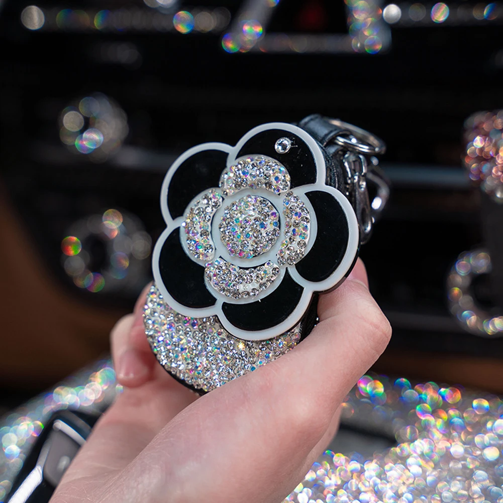 Универсальный блестящий чехол для автомобильных ключей из искусственной кожи на