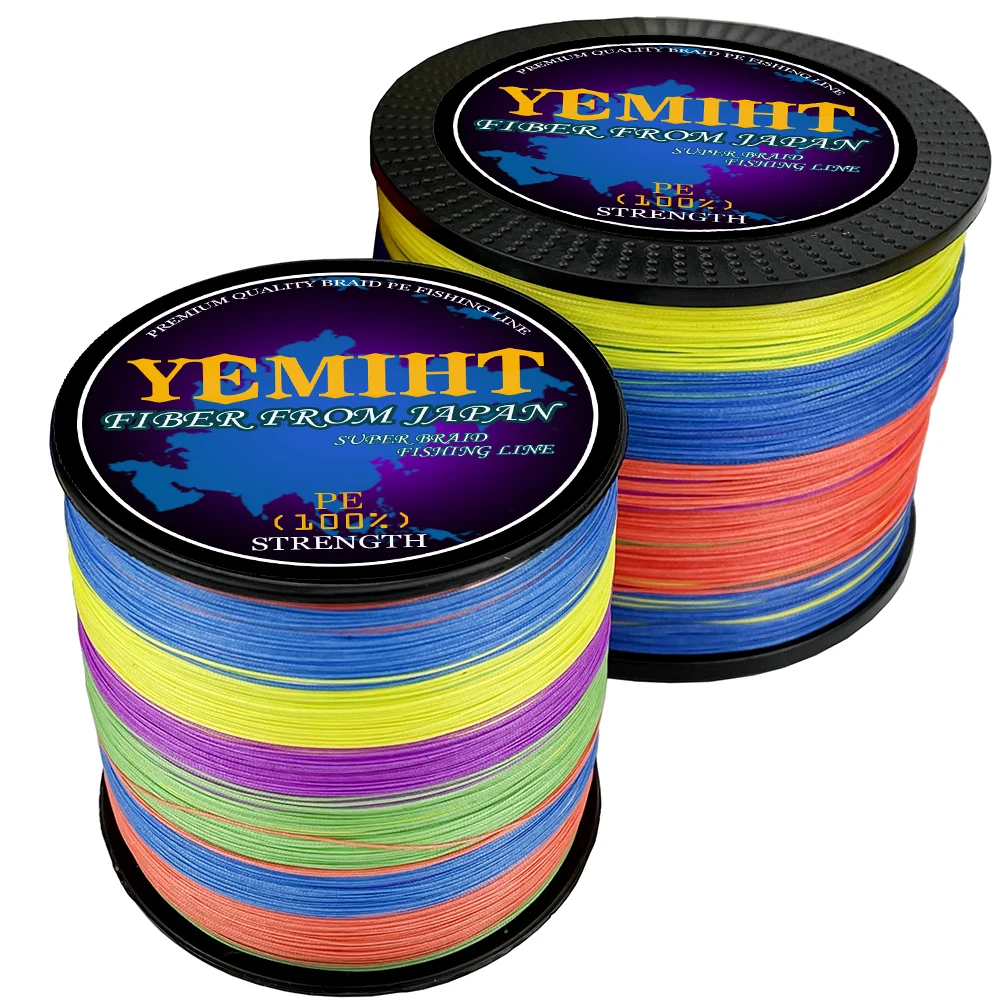 

Гладкая рыболовная леска YEMIHT 1000 м, 12 нитей, 9 нитей, 8 нитей, плетеная многонитевая полиэтиленовая рыболовная леска для карпа