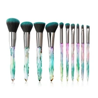 50 hot sale 10pcs makeup brushes tool set for cosmetics foundation blending blush face powder lip brush makeup tool sets