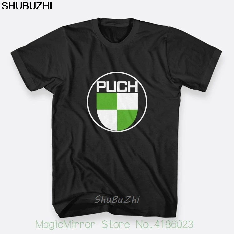 Футболка Puch с велосипедом и автомобилем Мужская модная рубашка черный цвет
