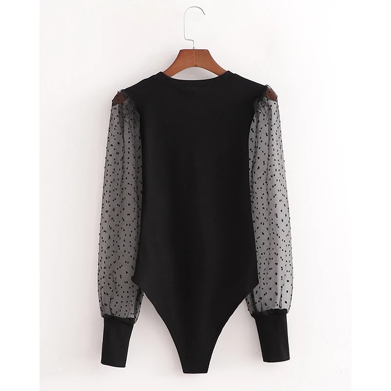

Spring Summer Rompers Women Jumpsuits Black Bodysuits Long Sleeve Sexy Sheath Skinny Romper