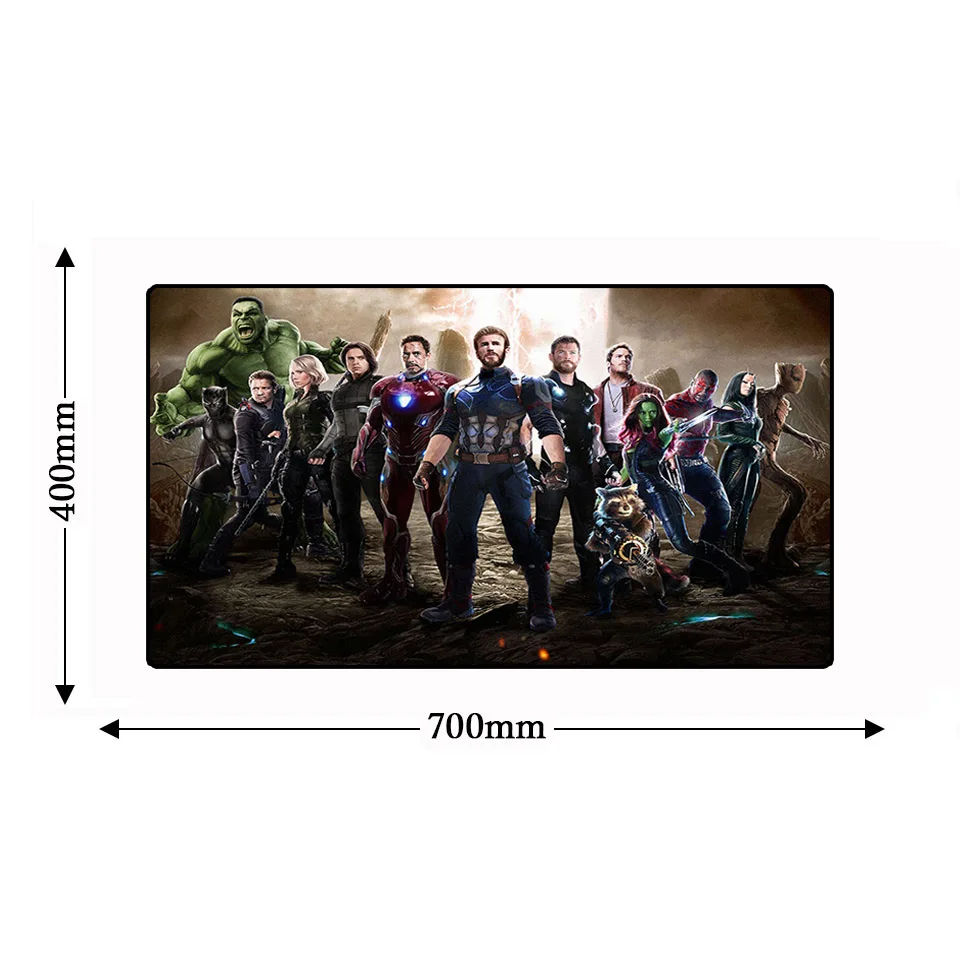 5 Большой Avengerse Infinity War компьютерный стол игровая компьютерная мышь «Железный человек» коврик Офисная Клавиатура ноутбук натуральный каучук нескользящий коврик для мыши - Цвет: 5